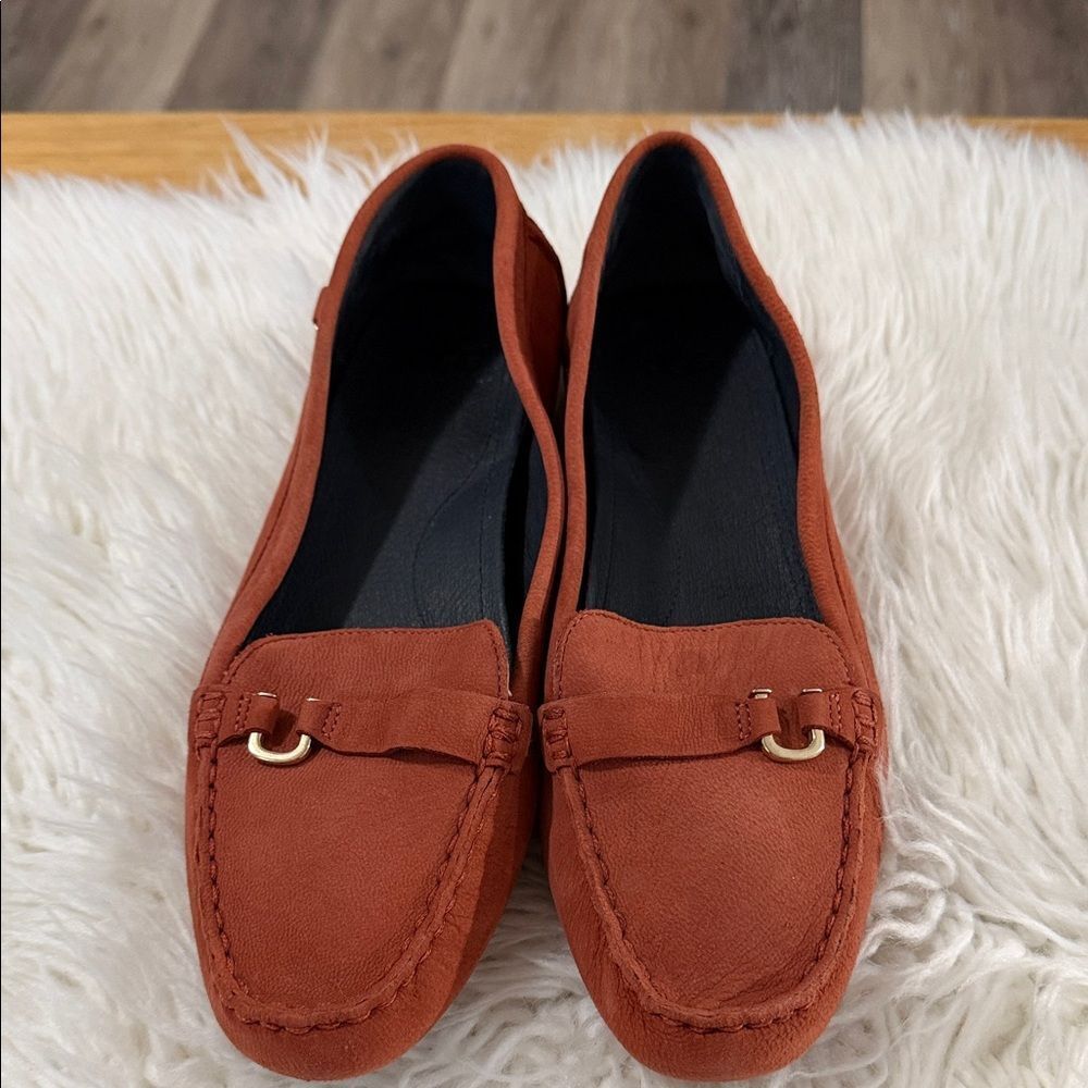 UGG Women's Leather Loafers in Rust Size 10